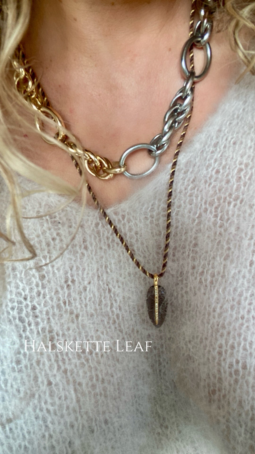Kordelkette Leaf