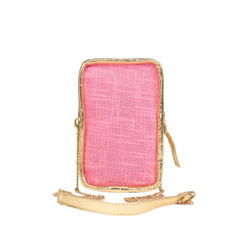 Minitasche Palme pink