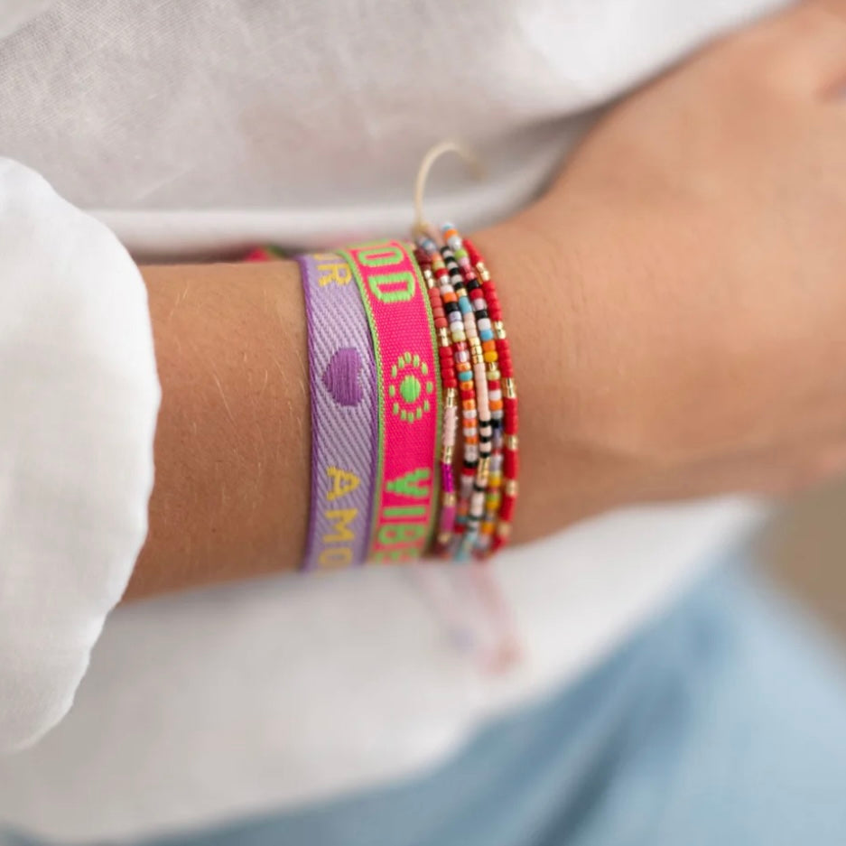 Armband Amour lila