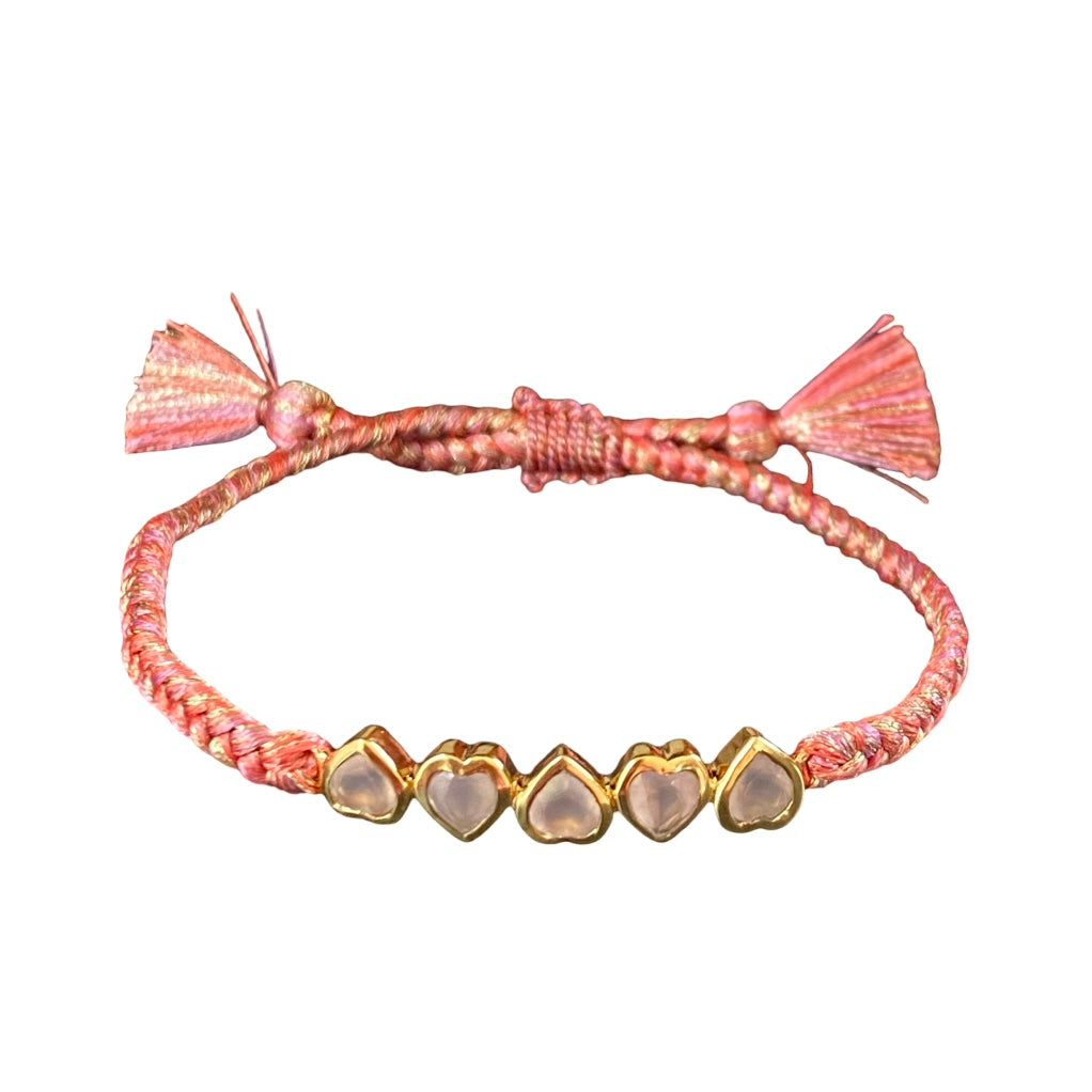 Armband pink Hearts