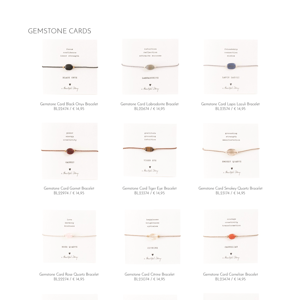 Gemstone Cards