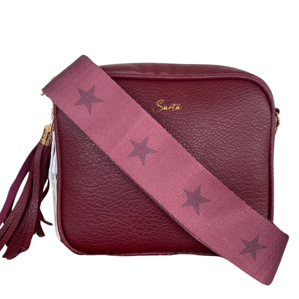 Schultergurt Stars bordeaux