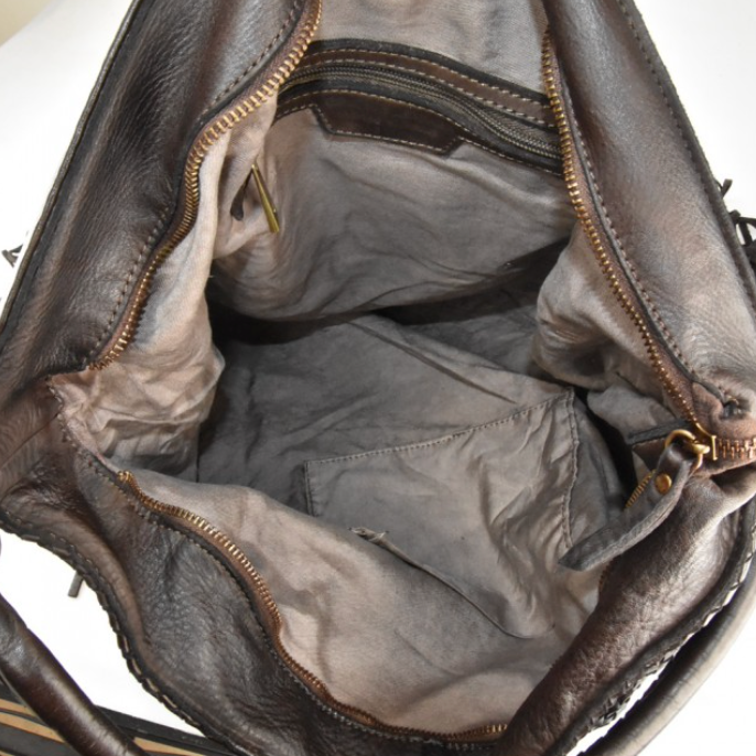Ledertasche Fransen