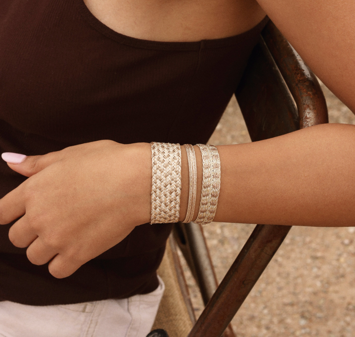 Armband Rolo mokka