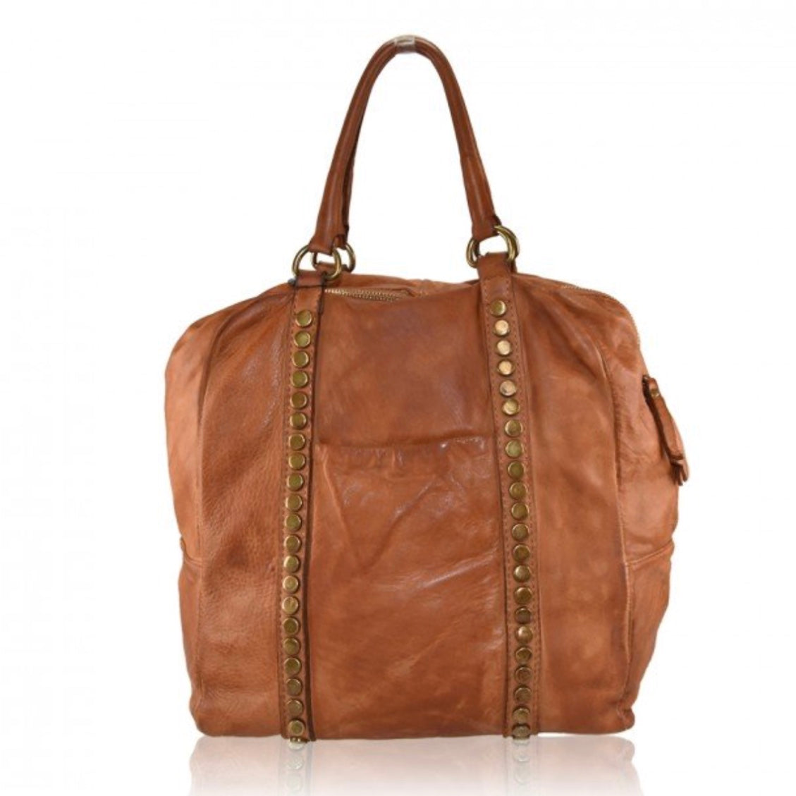 Ledertasche Nieten
