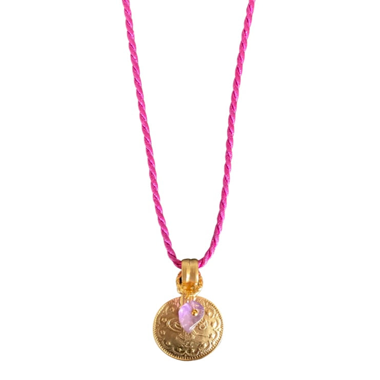 Halskette Cord Coin
