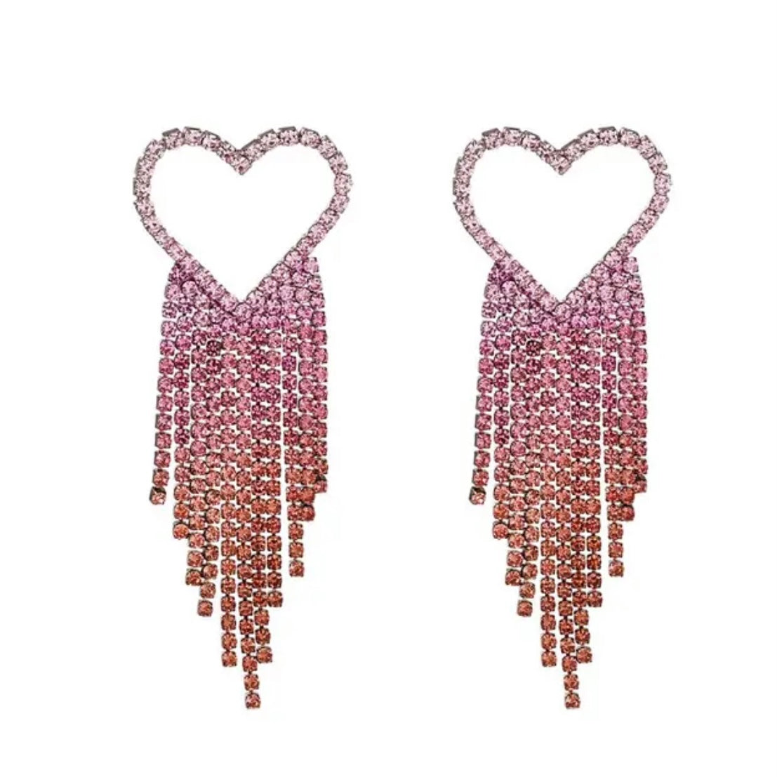 Ohrringe Zirkonia Pink