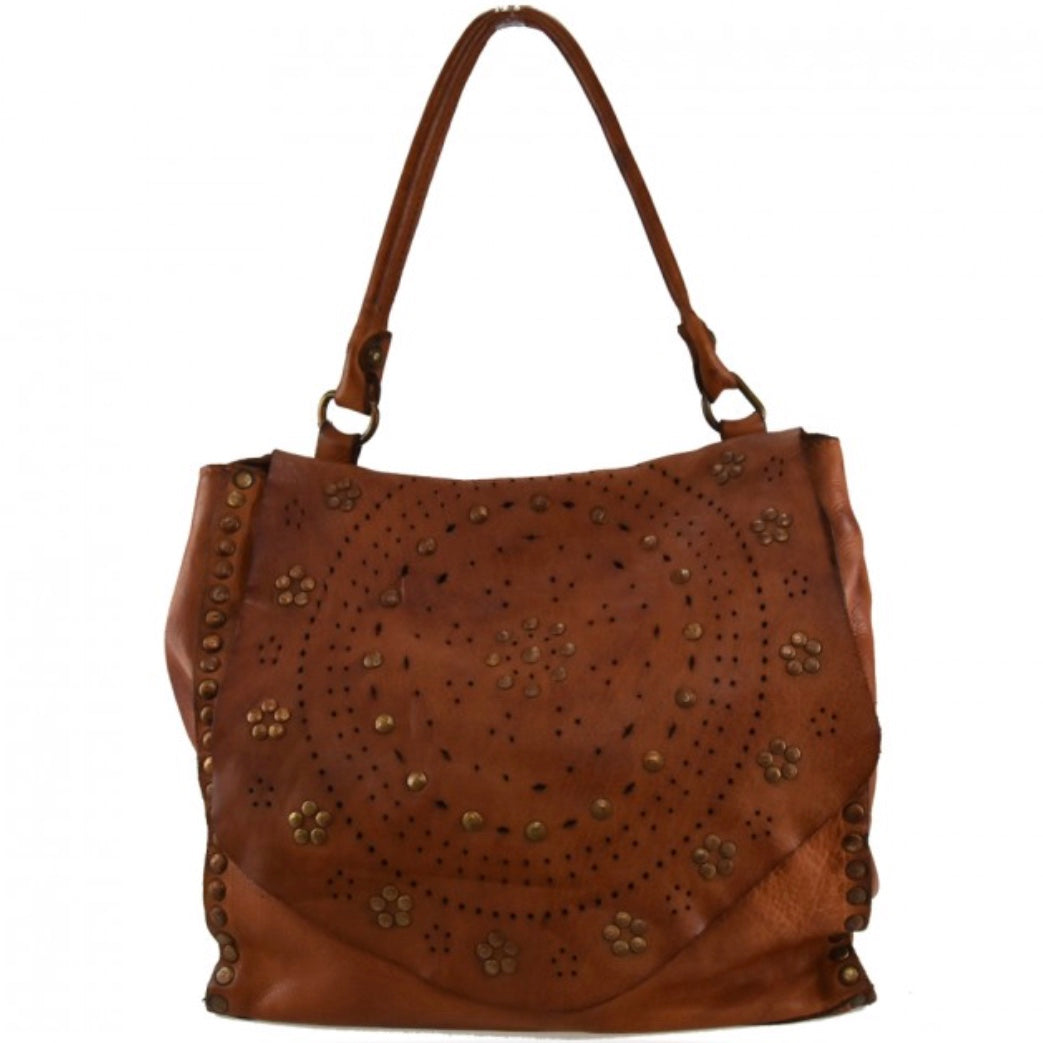 Ledertasche Nieten