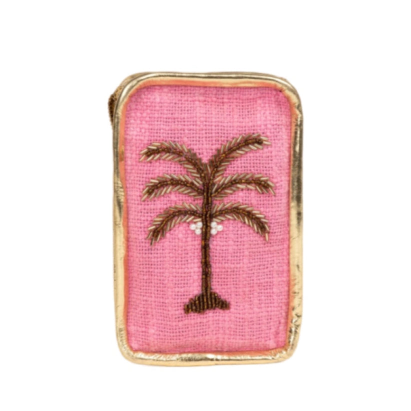 Minitasche Palme pink