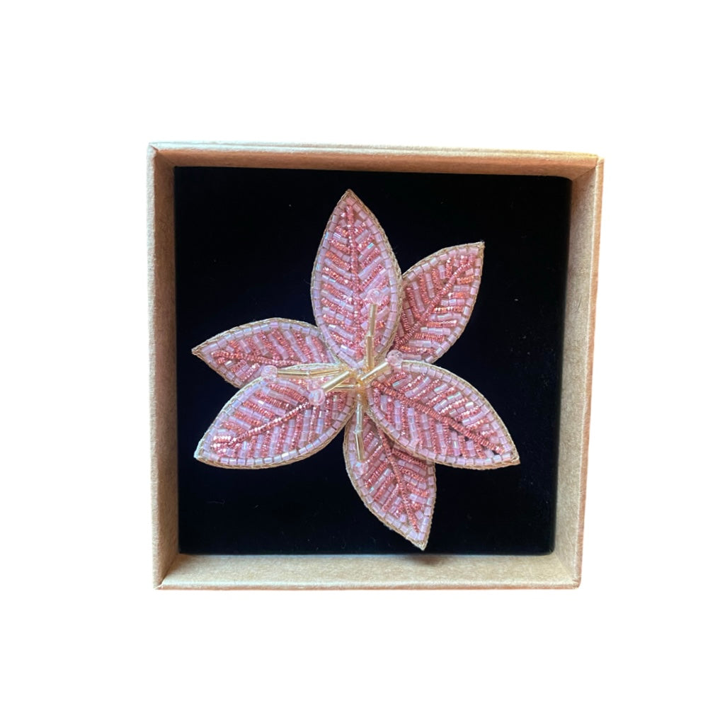 Brosche Lotusblume rosa