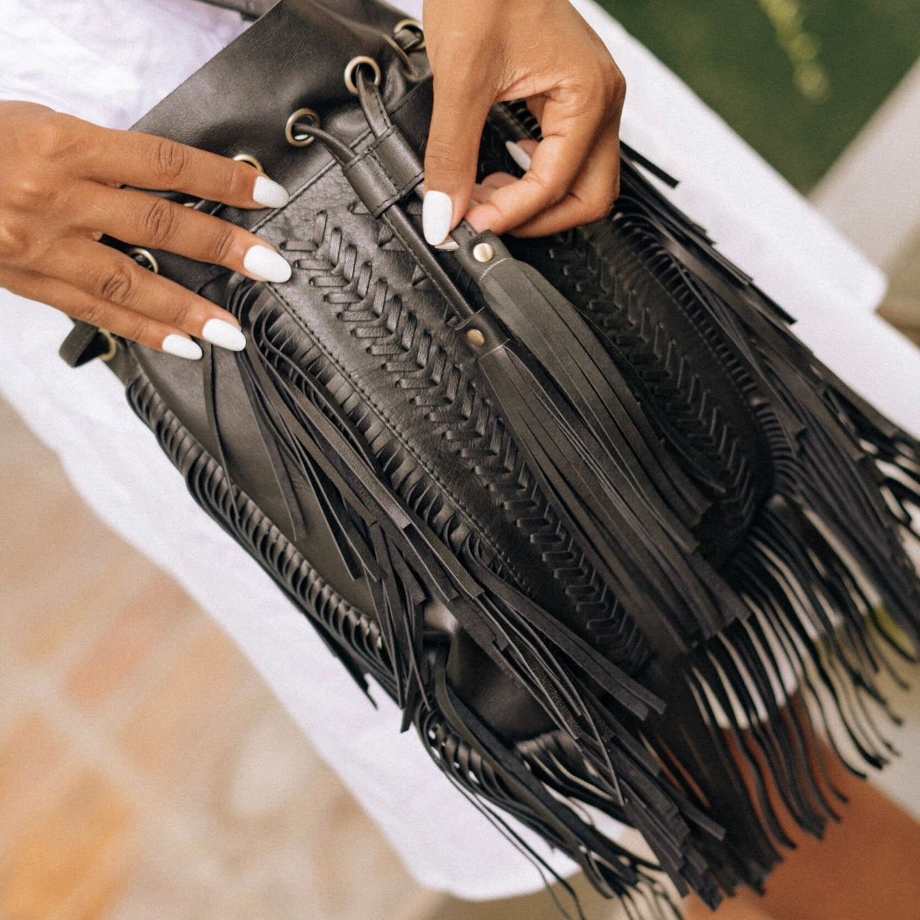 Handtasche Fransen