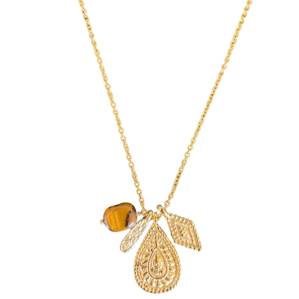 Halskette Amulett Tigerauge