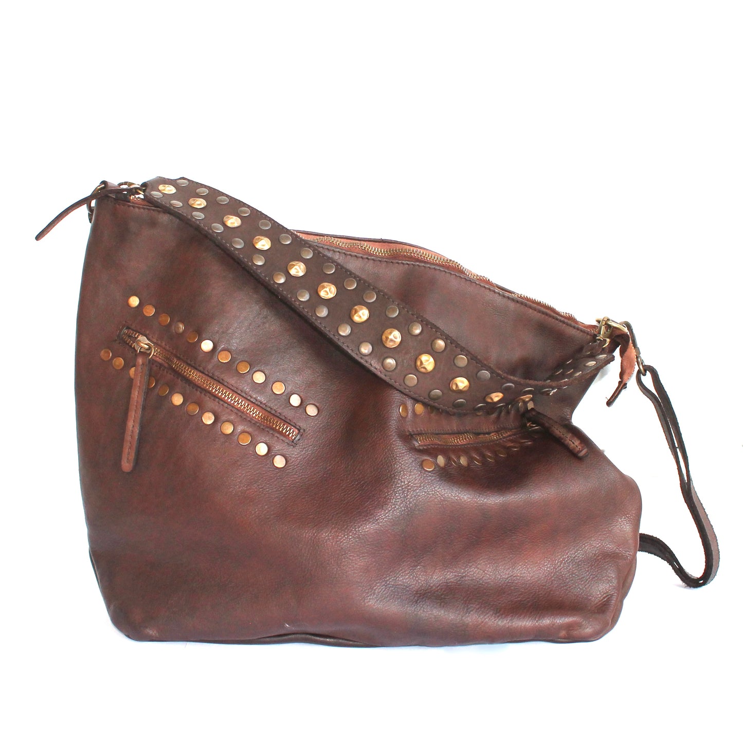 Schultertasche braun