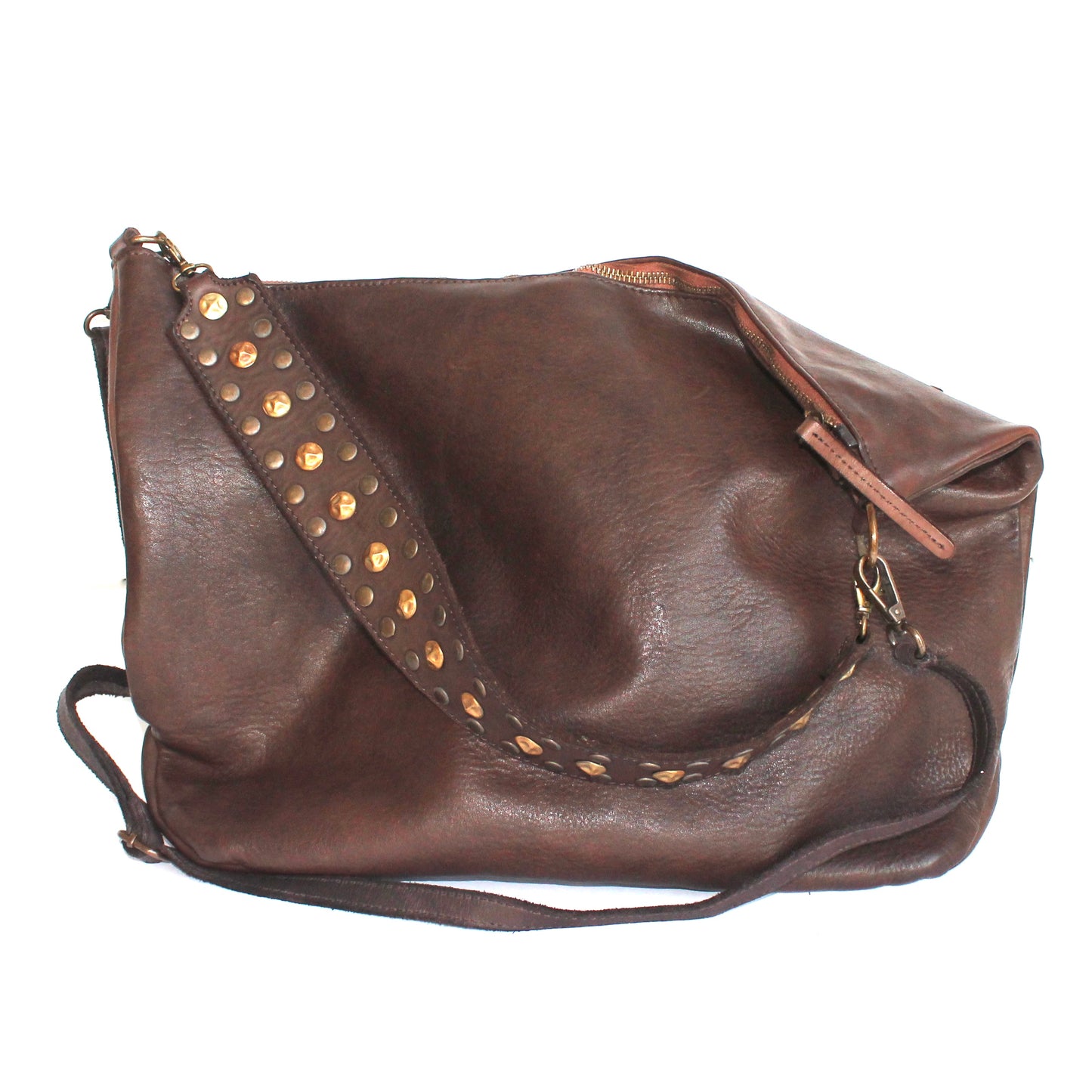 Schultertasche braun