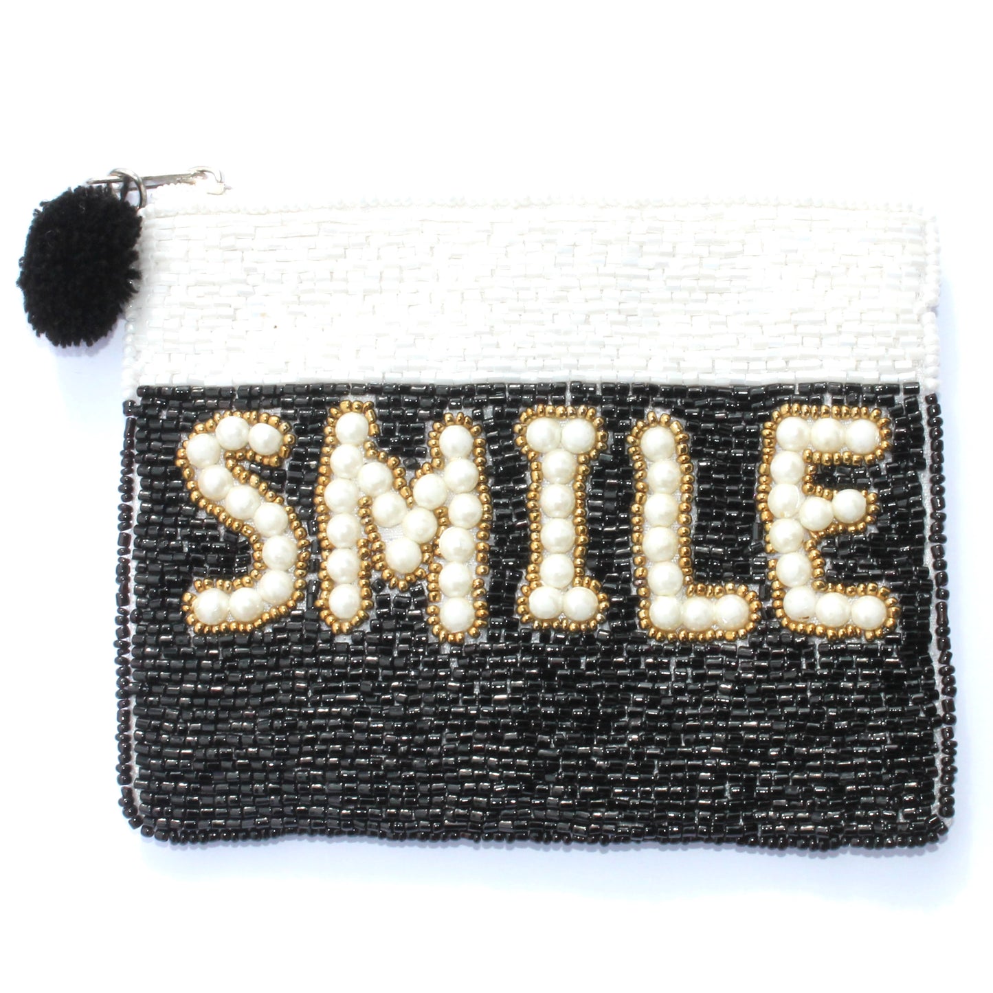Täschchen Perlen Smile