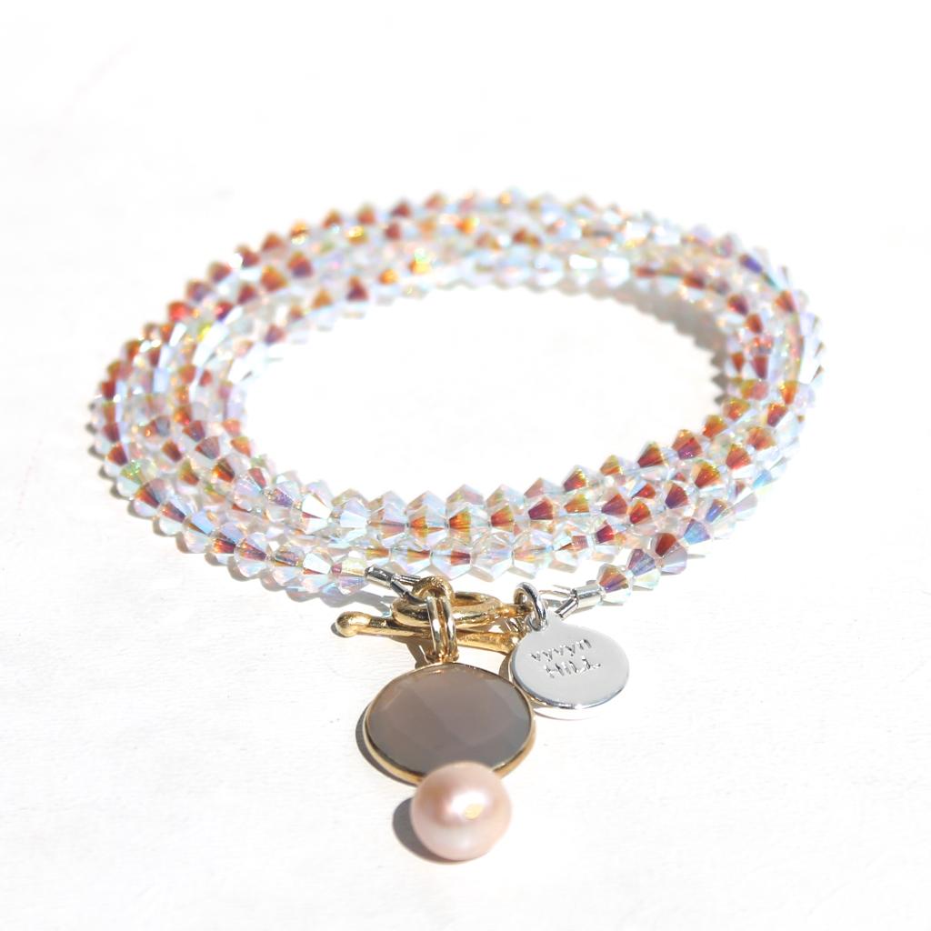 Armbandkette weiss