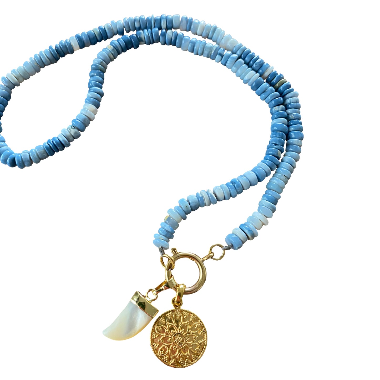 Halskette Blue Opal