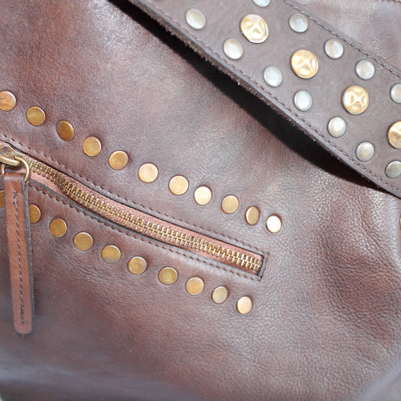Schultertasche braun