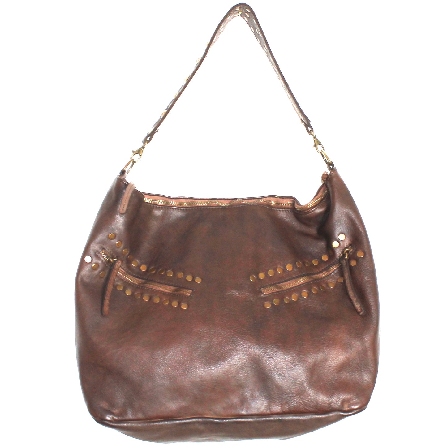 Schultertasche braun