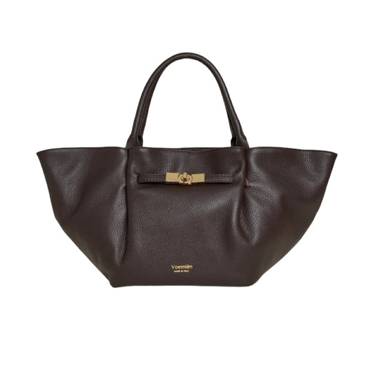 Handtasche Charlène Leder dunkelbraun