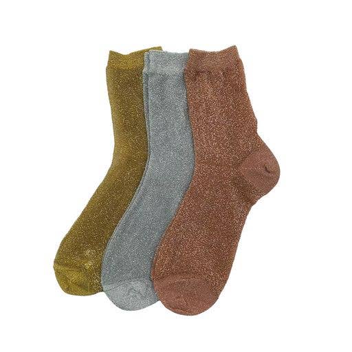 Socken-Trio silber-rosé-gold