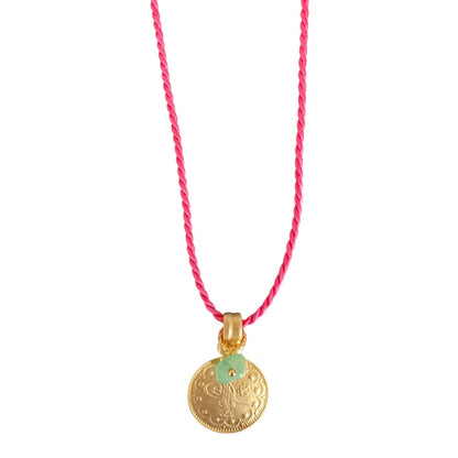 Halskette Cord Coin