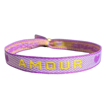 Armband Amour lila