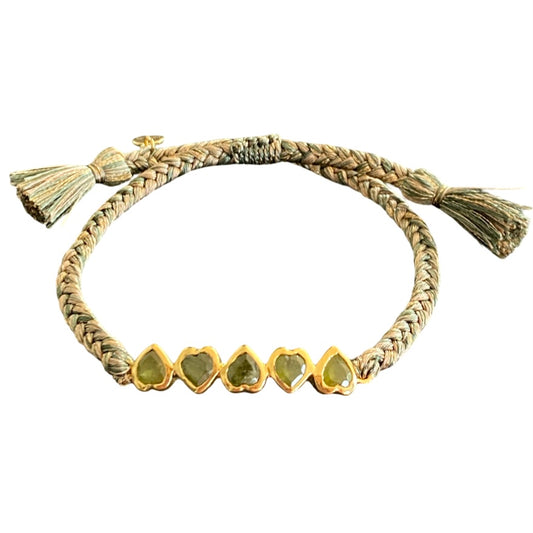 Armband green Hearts