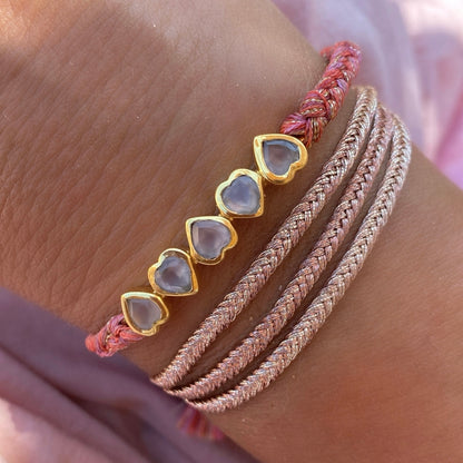 Armband pink Hearts