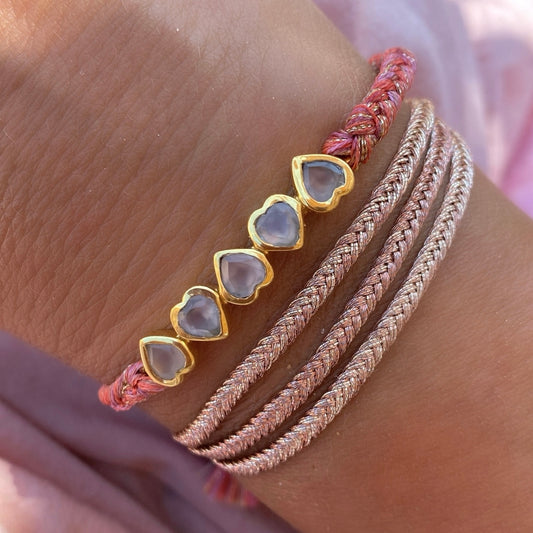 Armband pink Hearts
