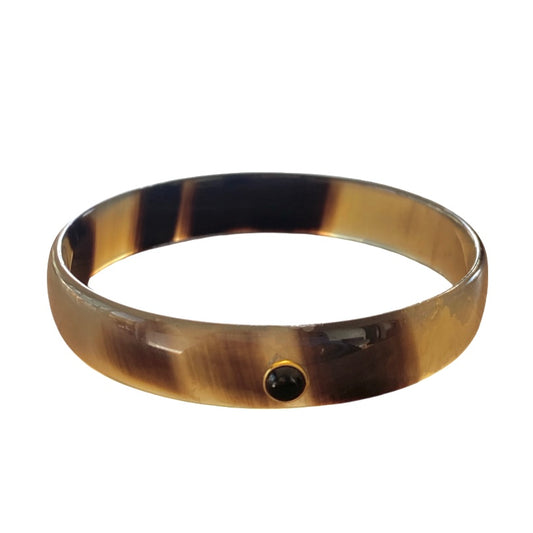 Armreif Horn braun
