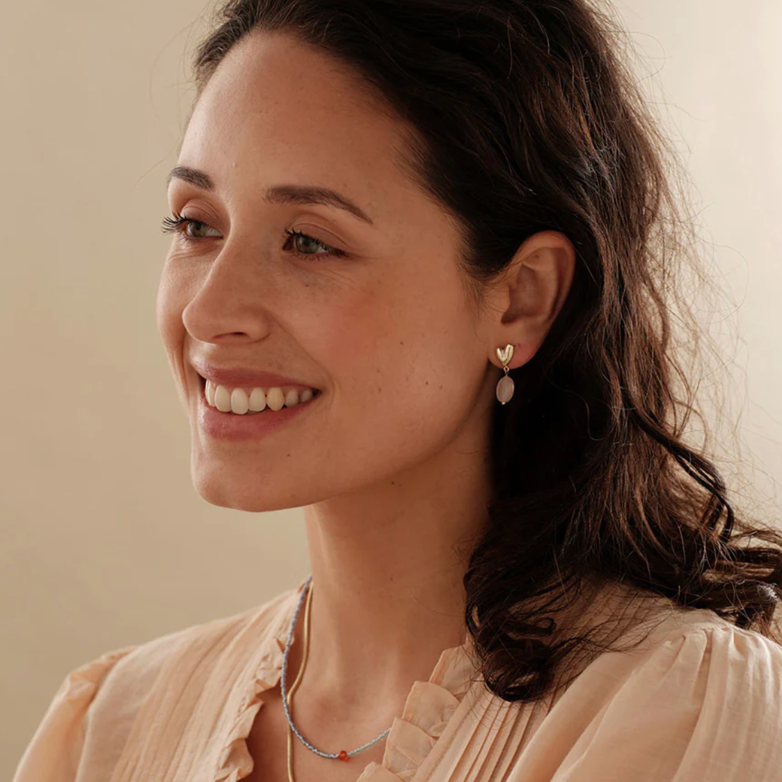 Ohrringe Heavenly Rosenquarz