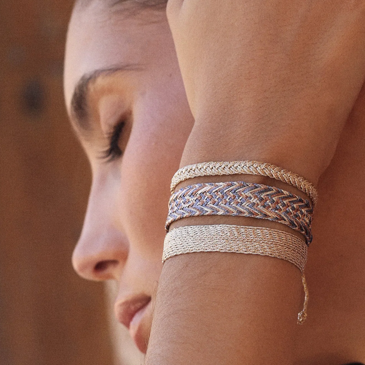Armband Rolo Gold/Silber