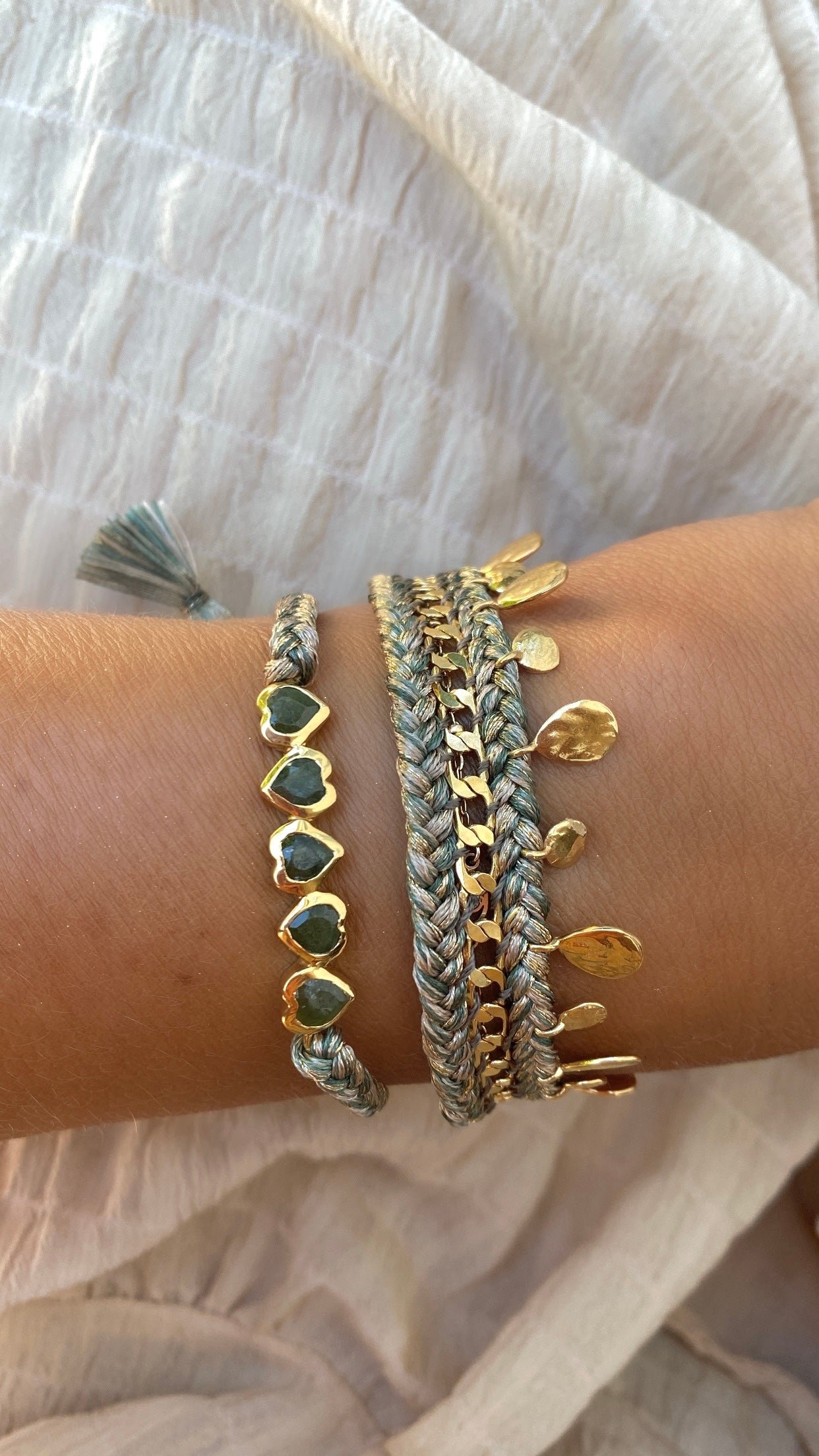 Armband Golden Hour green