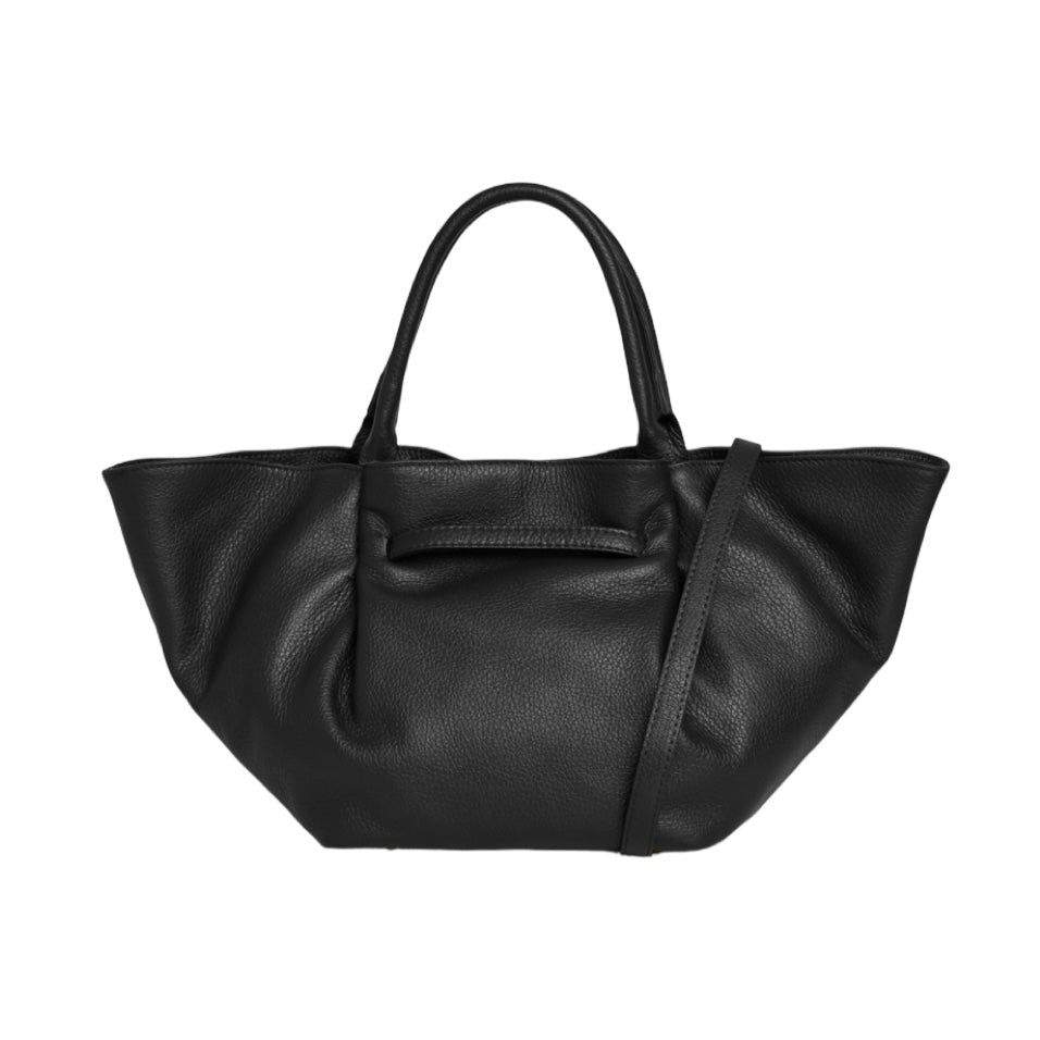Handtasche Charlène Leder schwarz