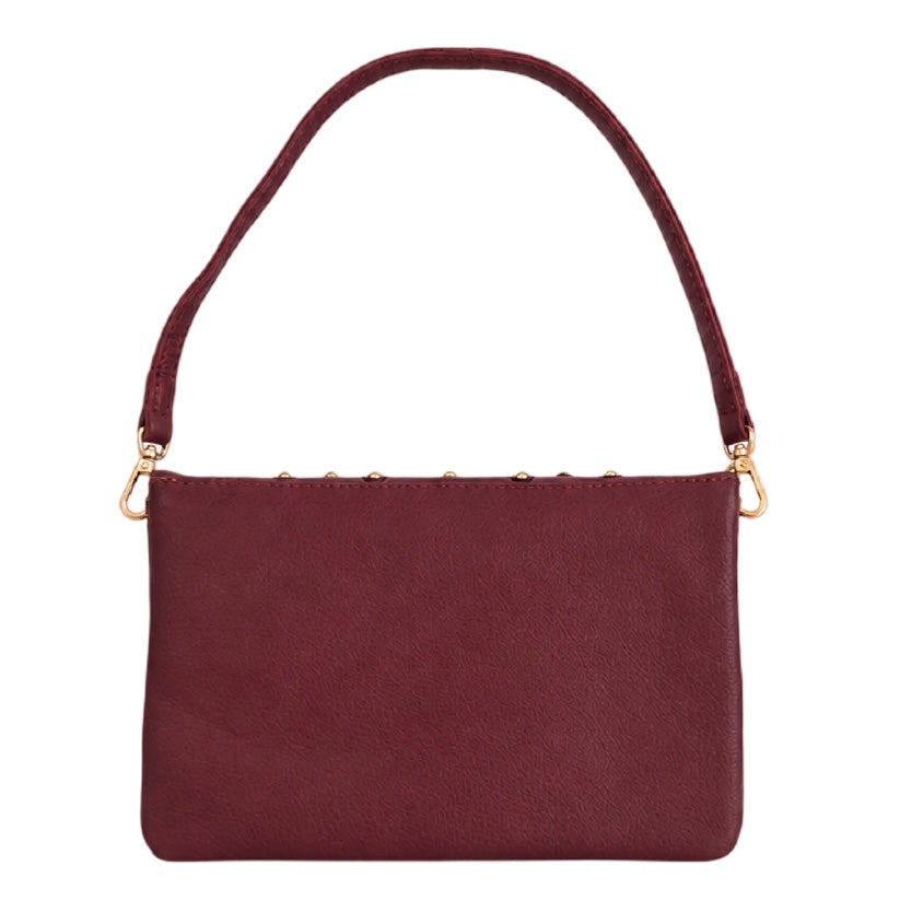Ledertasche Moka, bordeaux