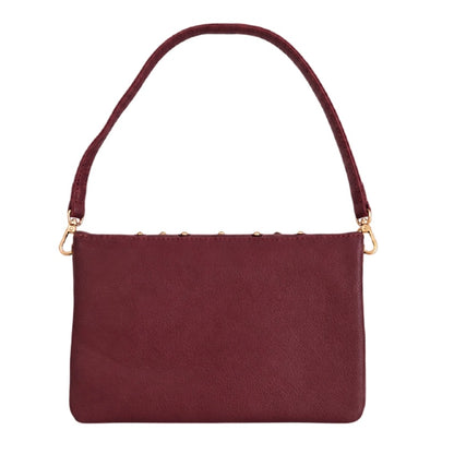 Ledertasche Moka, bordeaux