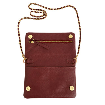 Ledertasche Moka, bordeaux