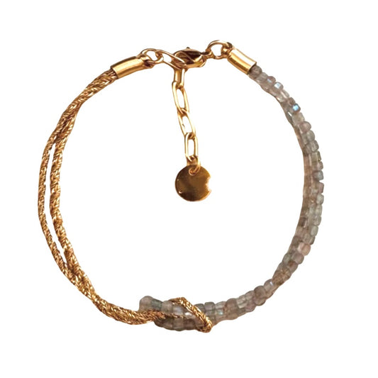 Armband Knot taupe