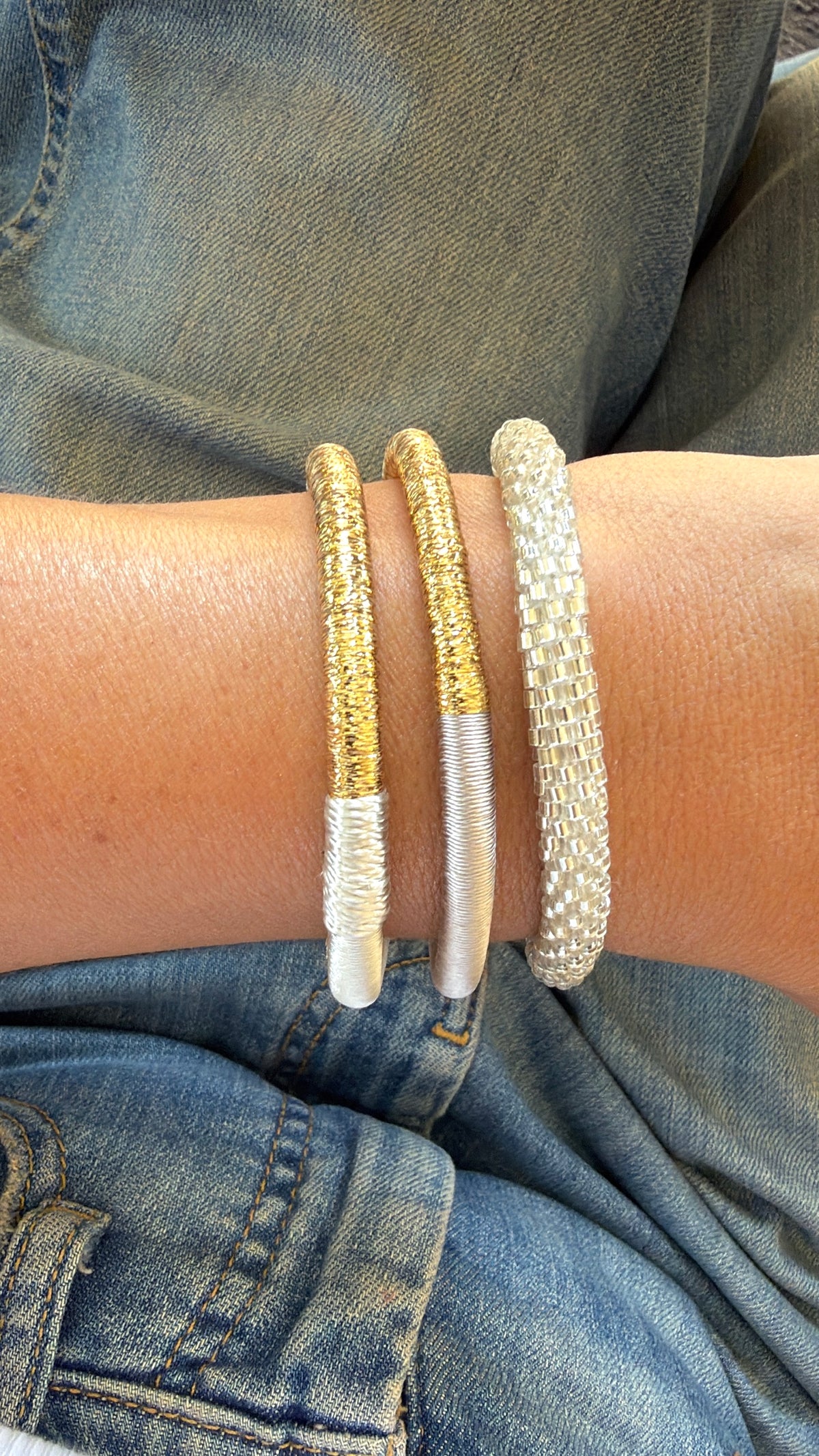 Armband Nepal Weiss