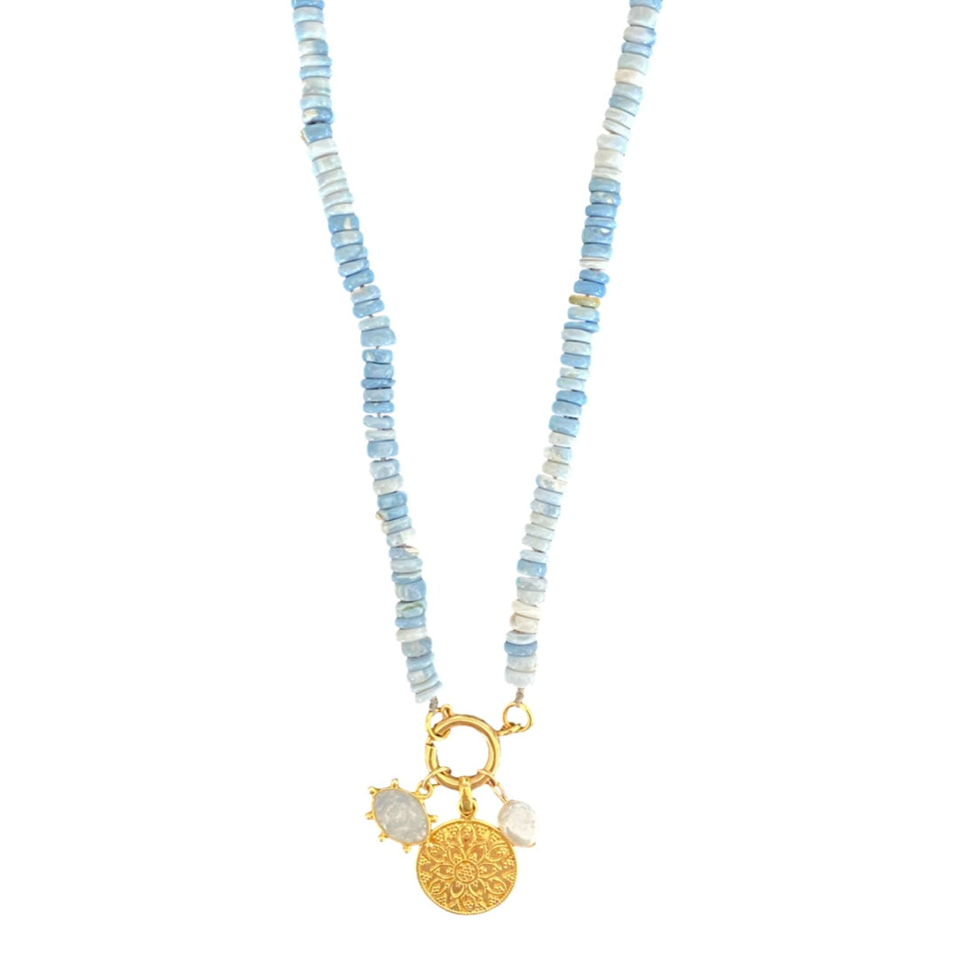 Halskette Blue Opal