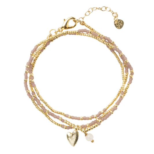 Armbandkette Honored Rosenquarz