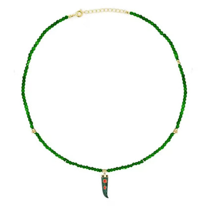 Halskette Green Horn
