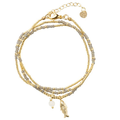 Armbandkette Honored Mondstein