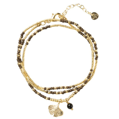 Armbandkette Honored schwarzer Onyx