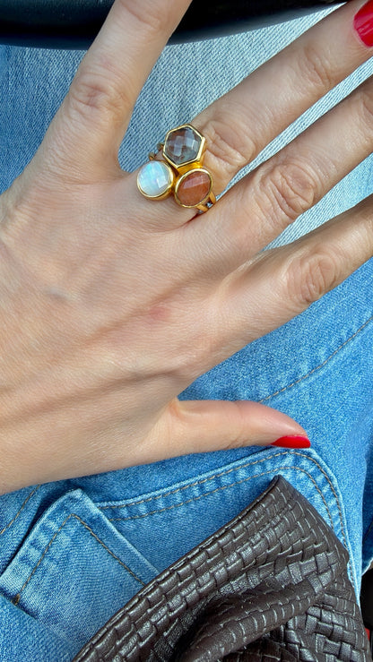 Ring Rock Crystal