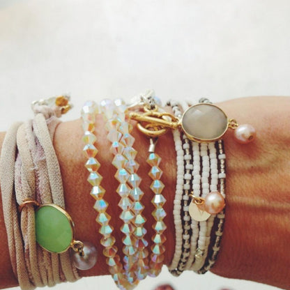Armbandkette weiss