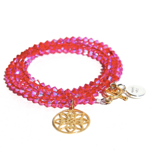 Armbandkette Pink