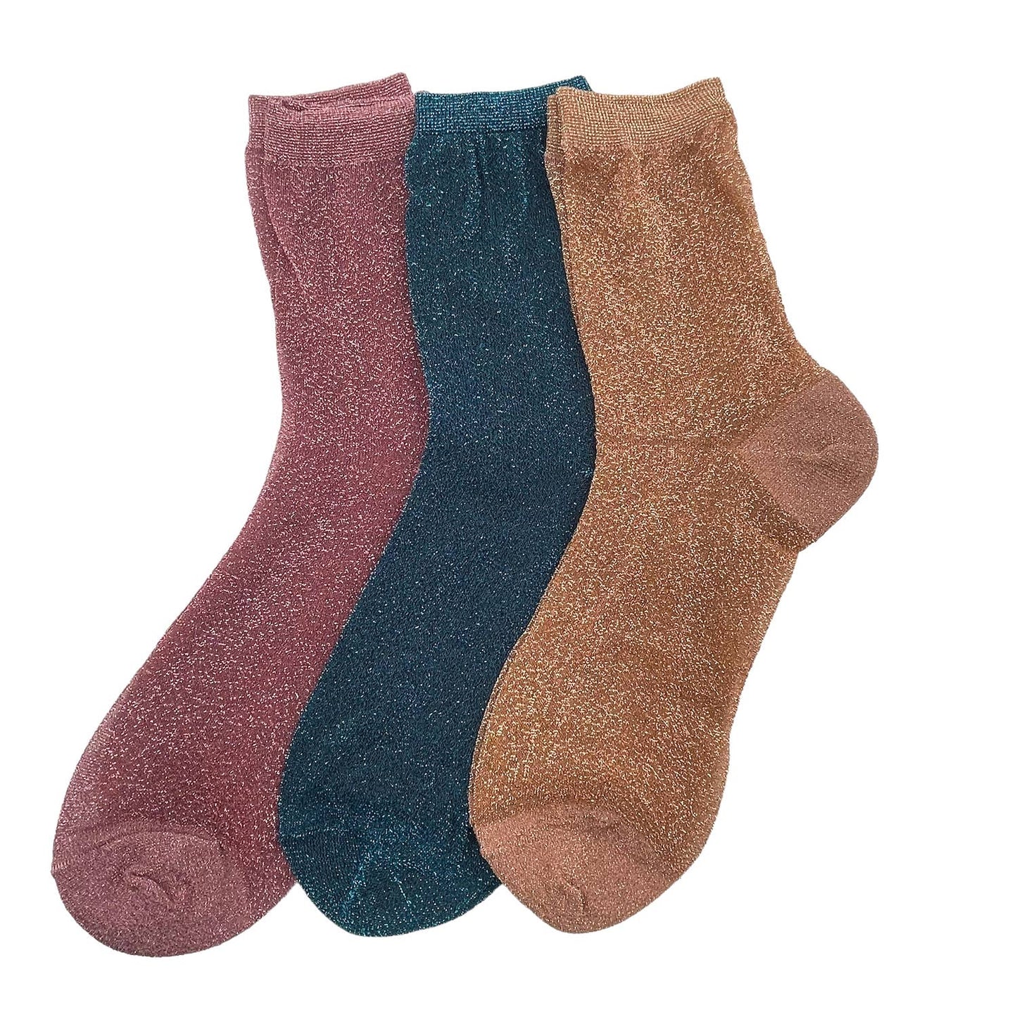 Socken-Trio mit Auge, Lurex