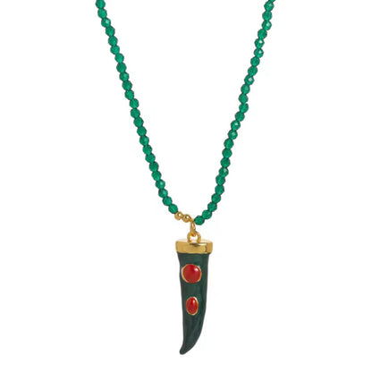 Halskette Green Horn